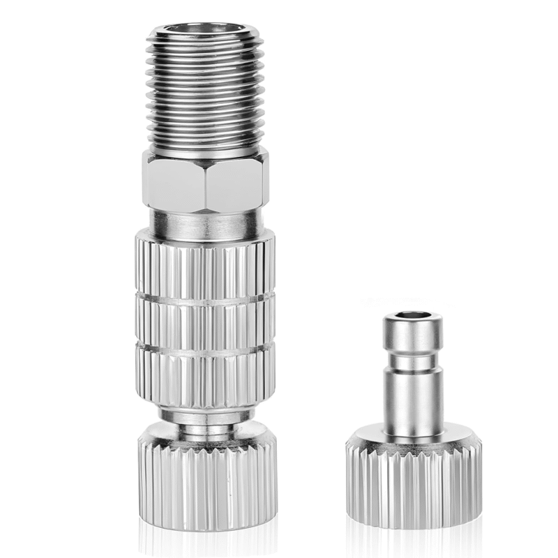 Airbrush 1/8 " Quick Disconnect Adapter Kit 1+2 set