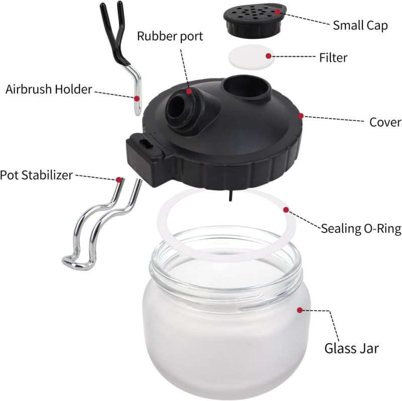 Airbrush Cleaning Pot