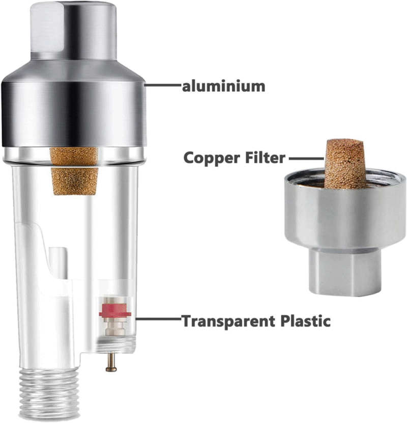 Airbrush Mini Air Filter Oil/Water Separator 1/8"