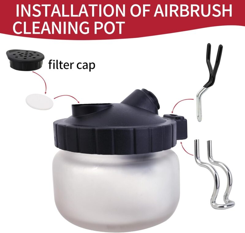 Airbrush Cleaning Pot