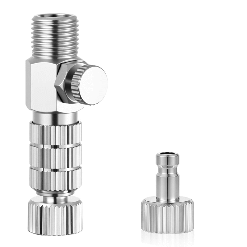 Airbrush Quick Release Disconnect 1/8" with Plug & Airflow Control Valve - 1/8" BSP Male and Female  1+2 set