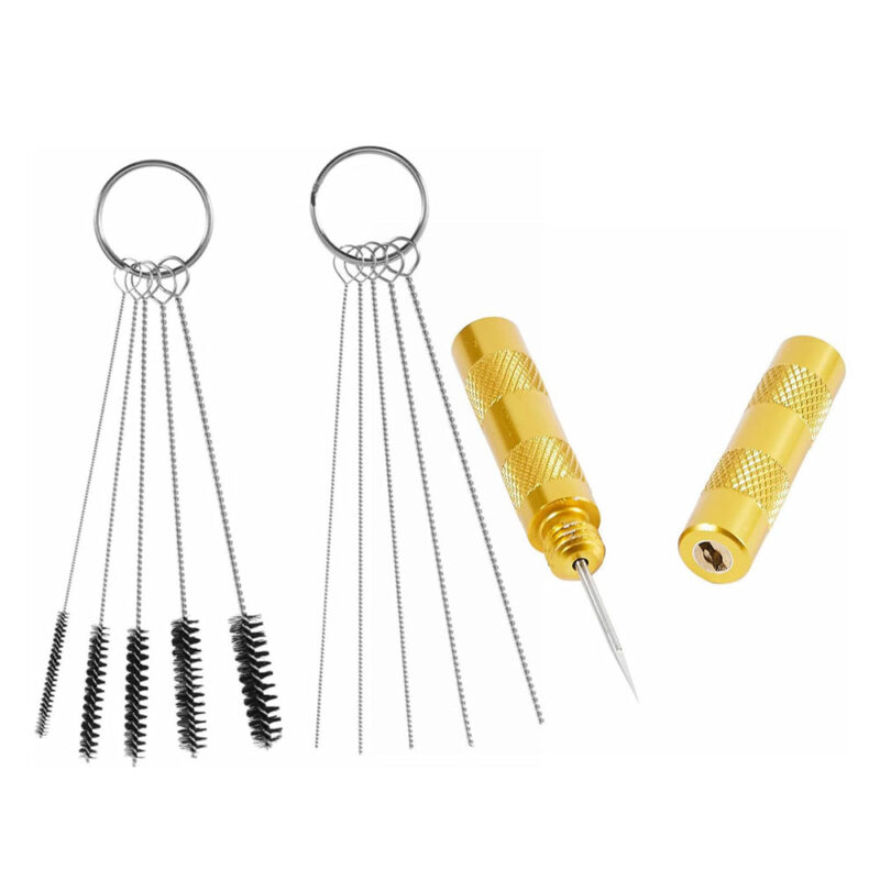 3 Set Airbrush Spray Cleaning Repair Tool Kit Stainless Steel Needle Brush Set
