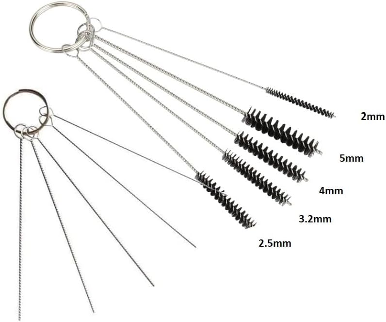 3 Set Airbrush Spray Cleaning Repair Tool Kit Stainless Steel Needle Brush Set