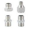 Airbrush Adaptor Kit Compressor Connector Set 1/4 to 1/8 Threaded Plug for Connecting for Compressor and Airbrush Hose