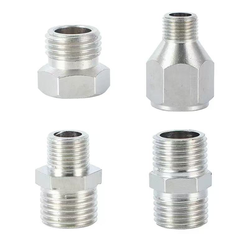 Airbrush Adaptor Kit Compressor Connector Set 1/4 to 1/8 Threaded Plug for Connecting for Compressor and Airbrush Hose