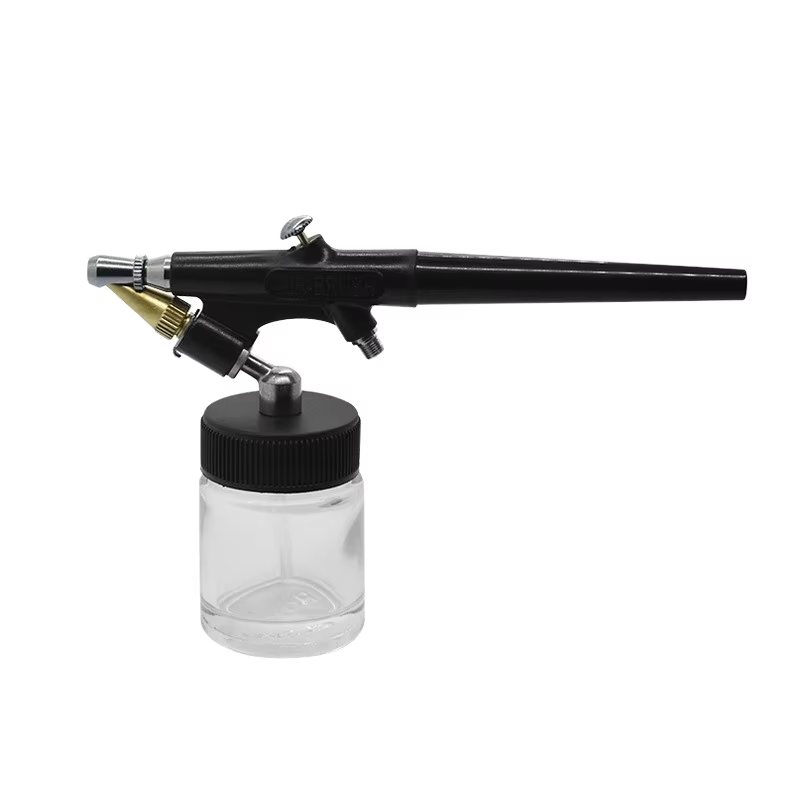 Airbrush Set Single-Action External Mix Siphon Feed Airbrush Set with 0.8mm Tip and 1/8" air inlet