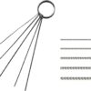 3 Set Airbrush Spray Cleaning Repair Tool Kit Stainless Steel Needle Brush Set
