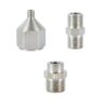 Airbrush Adaptor Kit Compressor Connector Set 1/4 to 1/8 Threaded Plug for Connecting for Compressor and Airbrush Hose
