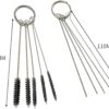 3 Set Airbrush Spray Cleaning Repair Tool Kit Stainless Steel Needle Brush Set