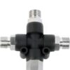 3 Way Airbrush Air Hose Splitter Manifold with 1/8 inch BSP Fittings, Spray Connector Push to Connect Fittings