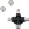 3 Way Airbrush Air Hose Splitter Manifold with 1/8 inch BSP Fittings, Spray Connector Push to Connect Fittings