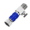 1/8 Air Brush Connector Adapters, Air Brush Quick Connect Air Brush Airflow Control Valve Quick Release Disconnect for Air Brush Hose, Blue
