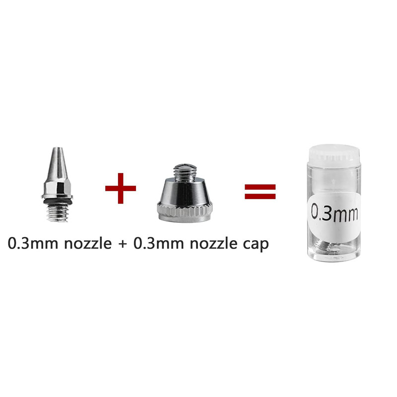 0.3mm Airbrush Nozzle+Nozzle Cap