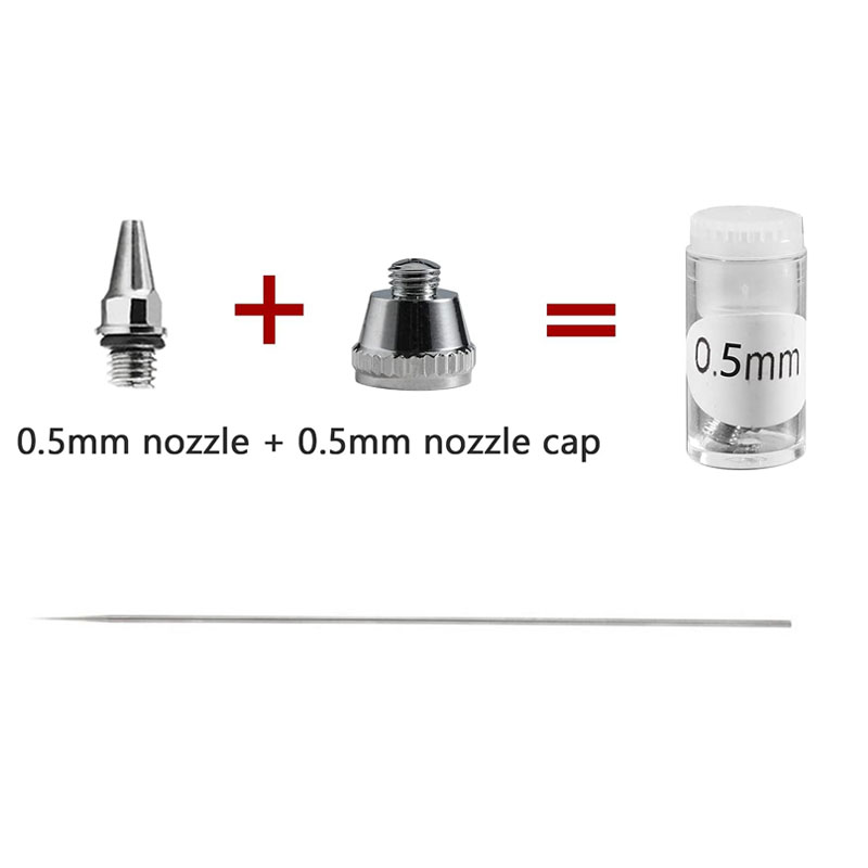 0.5mm Airbrush Nozzle+Nozzle Cap+Needle