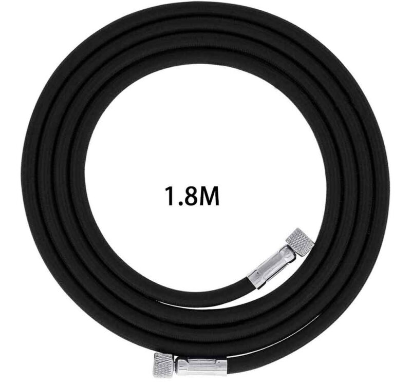 180cm 1/8" BSP Airbrush Air Hose Black