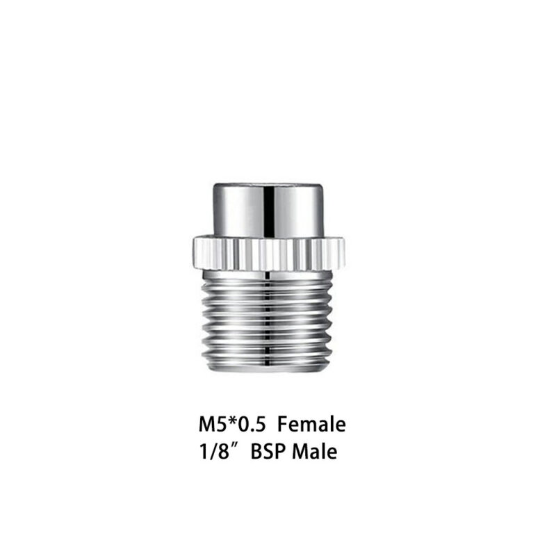 M5*0.5 Female - 1/8” Male Airbrush Adapter Set Air Brush Fitting Connector Kit Airbrush Accessories for Mini Air Compressor and Air Hose Supplies