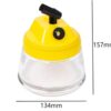 Airbrush Cleaning Pot Airbrush Cleaning Kit for Paint Guns and Airbrushes,  with Big Capacity for Easy Cleaning, Compatible with Most Airbrushes