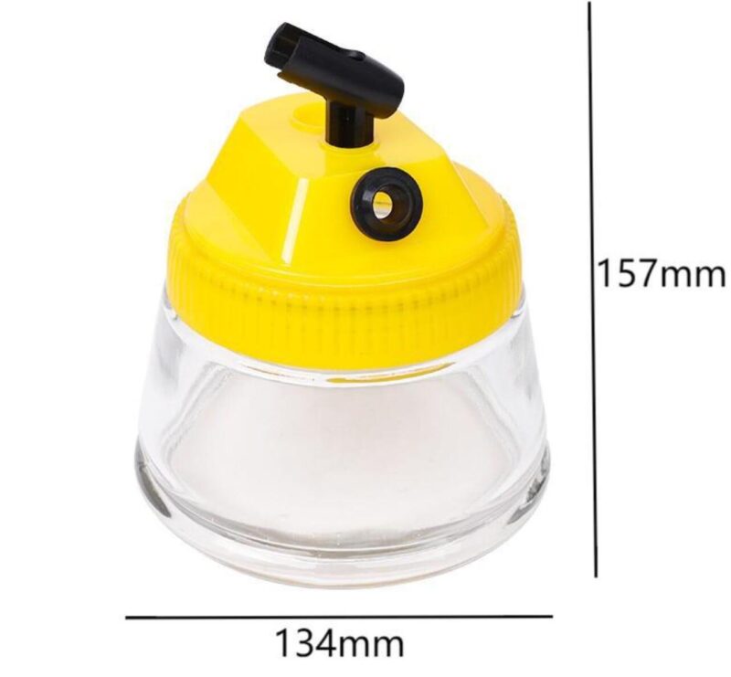 Airbrush Cleaning Pot Airbrush Cleaning Kit for Paint Guns and Airbrushes,  with Big Capacity for Easy Cleaning, Compatible with Most Airbrushes