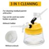 Airbrush Cleaning Pot Airbrush Cleaning Kit for Paint Guns and Airbrushes,  with Big Capacity for Easy Cleaning, Compatible with Most Airbrushes
