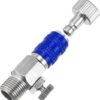 1/8 Air Brush Connector Adapters, Air Brush Quick Connect Air Brush Airflow Control Valve Quick Release Disconnect for Air Brush Hose, Blue
