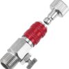 1/8 Air Brush Connector Adapters, Air Brush Quick Connect Air Brush Airflow Control Valve Quick Release Disconnect for Air Brush Hose, Red