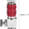1/8 Air Brush Connector Adapters, Air Brush Quick Connect Air Brush Airflow Control Valve Quick Release Disconnect for Air Brush Hose, Red