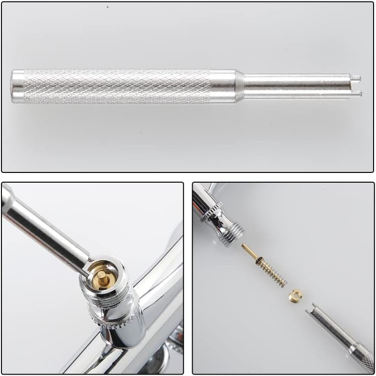 1 Set Air Brush Tools, Needle Packing Nut or Valve Screw Replacement Repair Tool Airbrush Maintenance Tools, Airbrush Accessories for Double Action Air Brush Spray Gun Replace