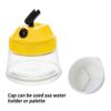 Airbrush Cleaning Pot Airbrush Cleaning Kit for Paint Guns and Airbrushes,  with Big Capacity for Easy Cleaning, Compatible with Most Airbrushes