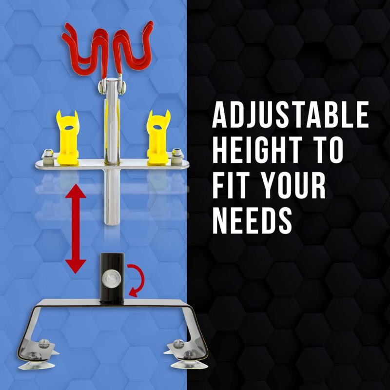 Airbrush Holder Station - Swivel & Tilt Tabletop - Airbrush Accessories & Supplies for Garage or Workspace