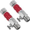 1/8 Air Brush Connector Adapters, Air Brush Quick Connect Air Brush Airflow Control Valve Quick Release Disconnect for Air Brush Hose, Red