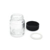 Airbrush Bottles 3/4oz 22cc with Plastic Lids Kit and Extra Lids + O-Ring, Air brush Paint Storage Jars Store Pigments Color Inks