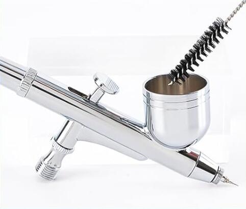 5 Piece 4-Inch Airbrush Cleaning Brush, Nylon Tube Brush Set, Straw Cleaning Brush, Carburetor Cleaning Brush, Small Wire Brush, Cleaning Tools, Black