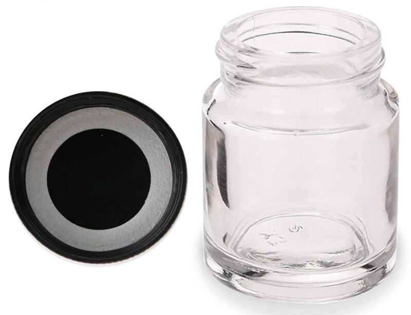 Airbrush Bottles 3/4oz 22cc with Plastic Lids Kit and Extra Lids + O-Ring, Air brush Paint Storage Jars Store Pigments Color Inks