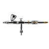 R7 Duo RDSWA Airbrush kit, Spray Gun, Airbrush Gun Dual-Action Gravity , 0.3&0.5mm Needle, Air Brush Set Makeup Nail Art Painting Model Coloring Cake Decor Silver