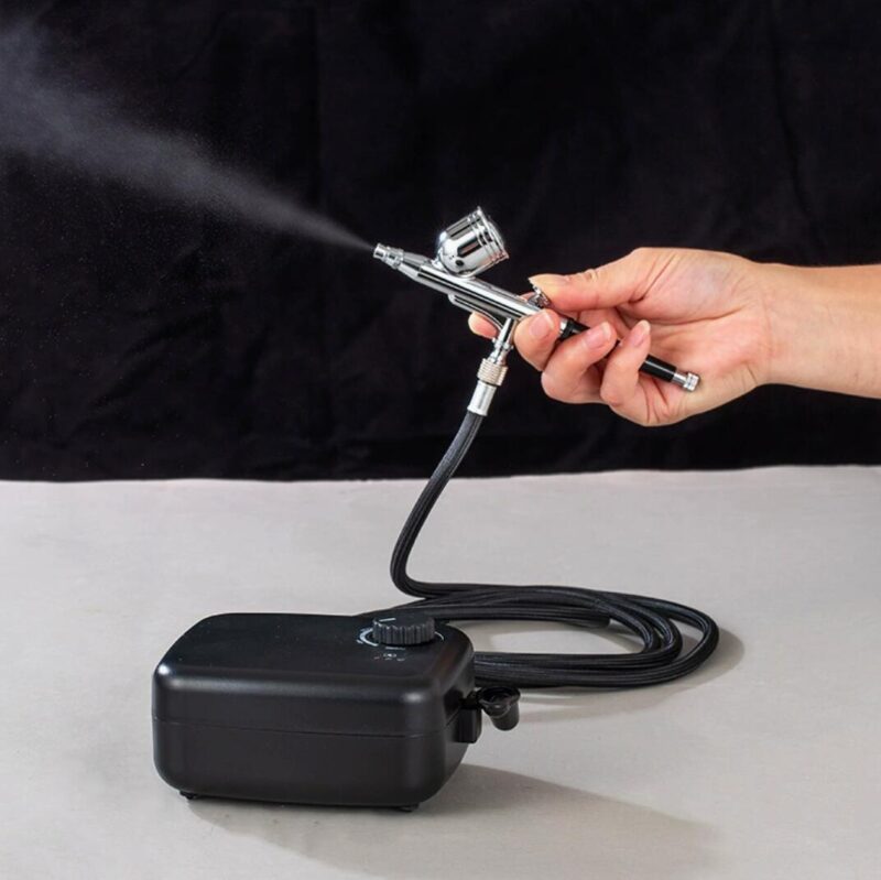 RDSWA RD400K DIY Model Spray Tool Paint Sprayer Air Pump Airbrush Cake Decorating Airbrush with Compressor 0.3MM Nozzle