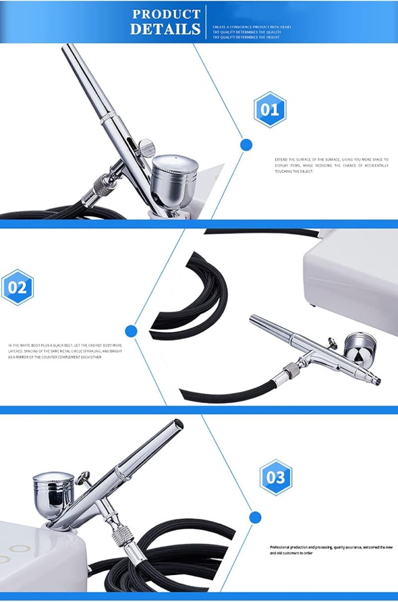 5 RDSWA RD200K DIY Model Spray Tool Paint Sprayer Air Pump Airbrush Cake Decorating Airbrush with Compressor 0.3MM Nozzle